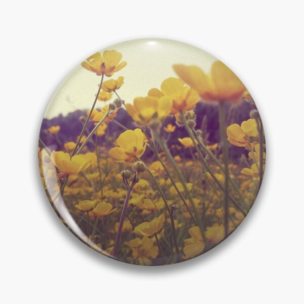 Yellow Buttercup Meadow in Scotland Summer Pin