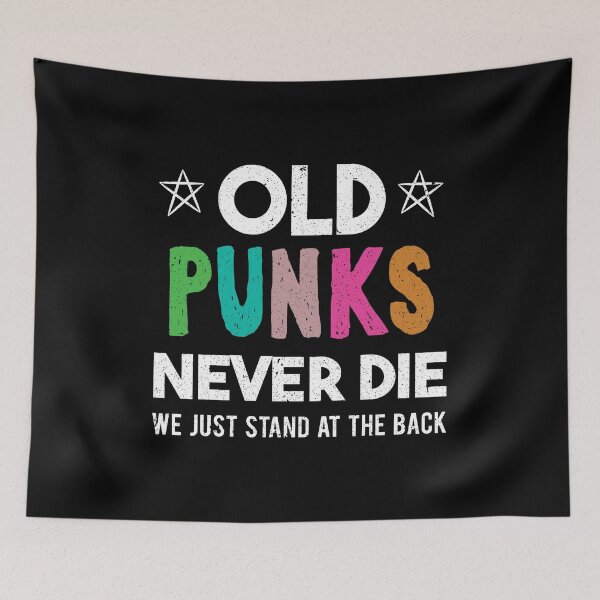 Item preview, Old Punks Never Die 80's 90's Retro Punk Gift designed and sold by haselshirt.