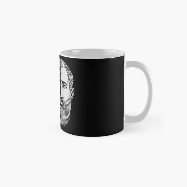 It's Hard to Get A Handle on Philosophy - Porcelain Tea Cup Featuring 60 Western Philosophers