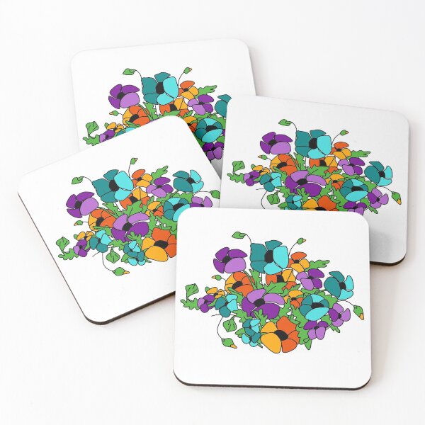 Item preview, Colorful flowers designed and sold by Nezumi98.