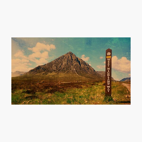 West Highland Way and The Buachaille Photographic Print