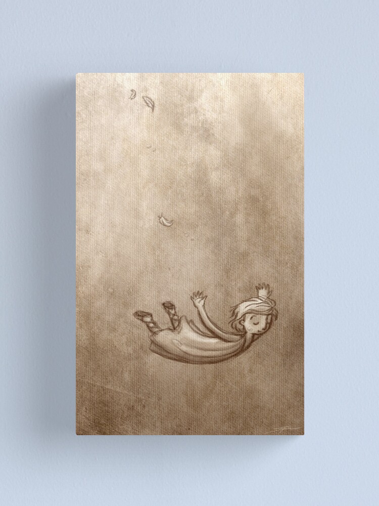 Thumbnail 2 of 3, Canvas Print, The Fall of Icarus designed and sold by Eenuh.