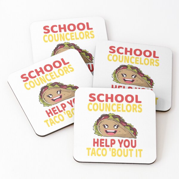 Item preview, School Counselors Help You Taco Bout It Taco Lovers graphic designed and sold by RedmonsDesigns.