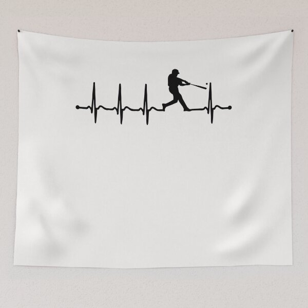 Aperçu de l'œuvre baseball heartbeat for baseball men créée et vendue par creative98desig.