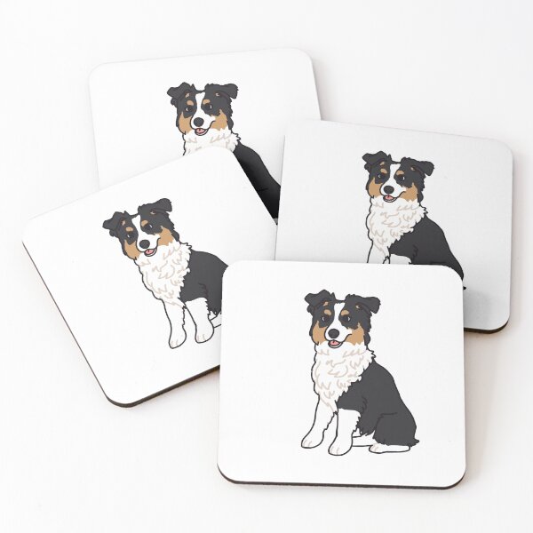 Item preview, Mabel AUSTRALIAN SHEPHERD black tricolor designed and sold by Ivy Fox Illustration.