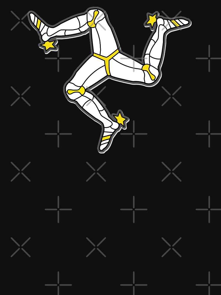 Isle Of Man Manx Flag 3 Legs Of Man Traditional Celtic Triskelion by thespottydogg