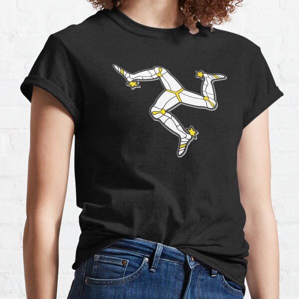 Isle Of Man Manx Flag 3 Legs Of Man Traditional Celtic Triskelion Classic T-Shirt
