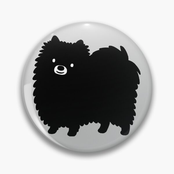 Item preview, Cute Fluffy Black Pomeranian Cartoon Dog designed and sold by Jenn Inashvili.