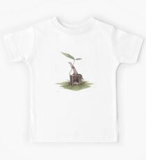 Frettchen im Regen Kinder T-Shirt