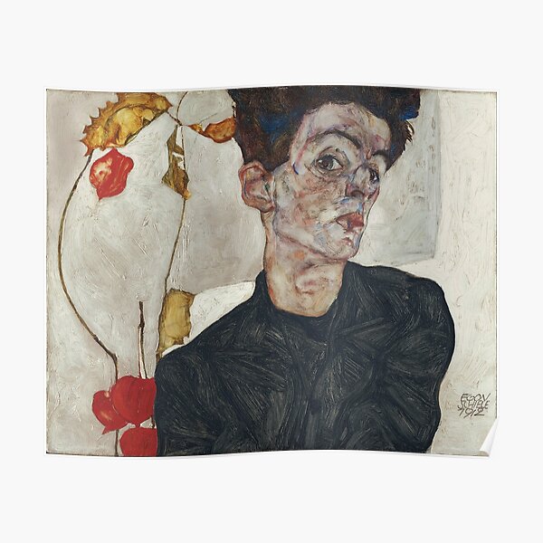 Egon Schiele - Selbstporträt Poster