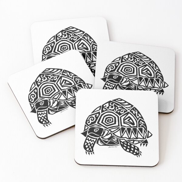 Artikelvorschau, Ploughshare Tortoise Tribal Design entworfen und verkauft von KitayamaDesigns.
