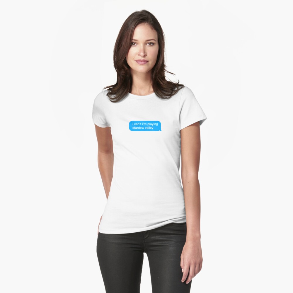 Aperçu de l'œuvre T-shirt moulant créée et vendue par textingtees.