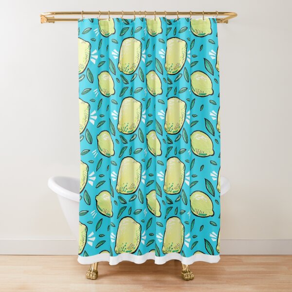 Blue Skies Lemonade Shower Curtain