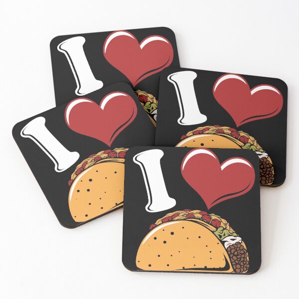 Item preview, I Love Tacos - Heart for Taco Lovers - Mexican Food Humor designed and sold by zenspired.