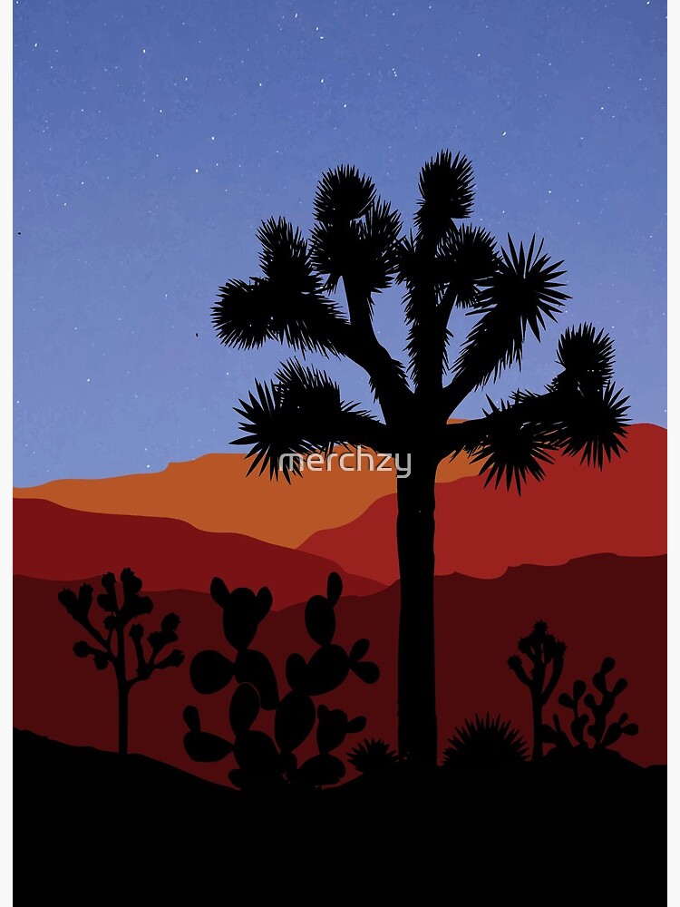 Vintage Retro Joshua Tree National Park 80s Desert Souvenir Art Board  Print for Sale by merchzy