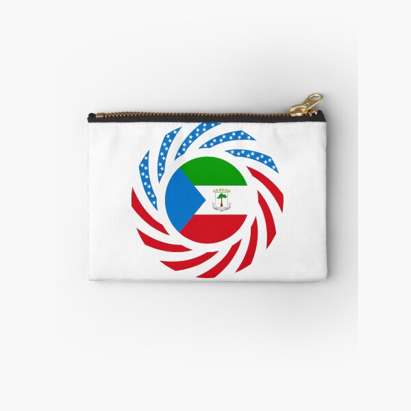 Item preview, Equatoguinean American Multinational Patriot Flag Series designed and sold by Carbon-Fibre Media.