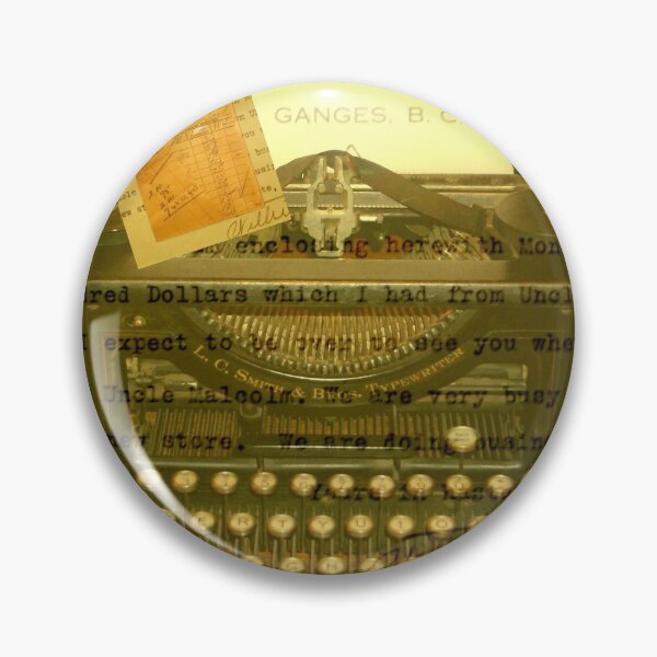 Item preview, Antique Collage of Typewriter designed and sold by RachelAlbang.