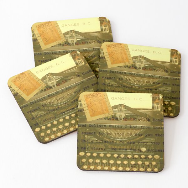 Item preview, Antique Collage of Typewriter designed and sold by RachelAlbang.