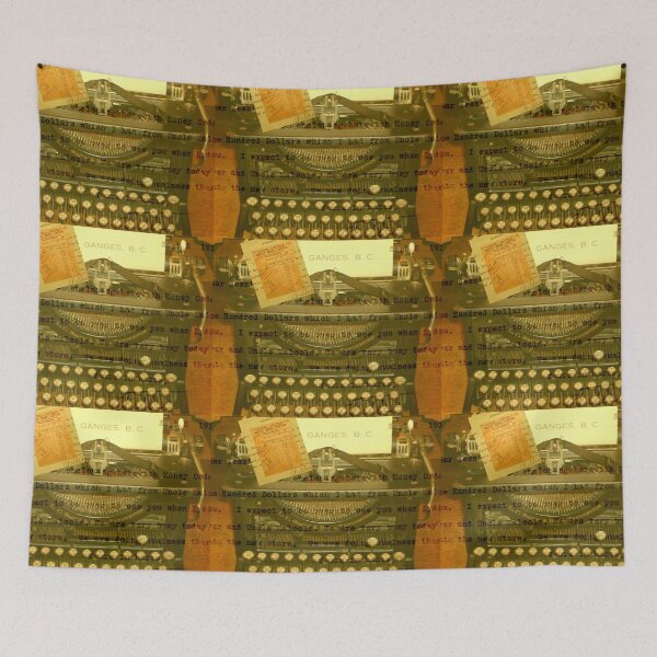 Item preview, Antique Collage of Typewriter designed and sold by RachelAlbang.