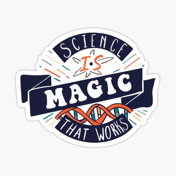 Vista previa del artículo con la obra «La ciencia es magia que funciona», diseñado y vendido por Thomas Nunn.