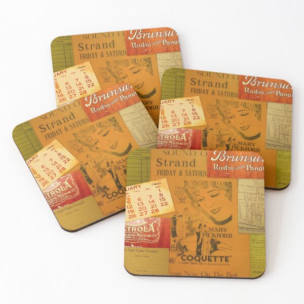 Item preview, Antique Collage with Mary Pickford designed and sold by RachelAlbang.