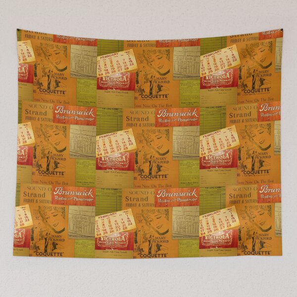 Item preview, Antique Collage with Mary Pickford designed and sold by RachelAlbang.