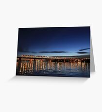Iron Cove Bridge at dusk Greeting Card