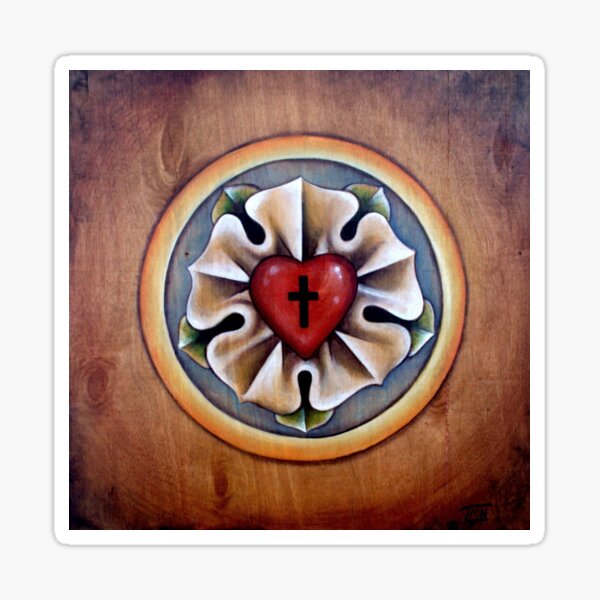 Luther's Rose - Natural Sticker