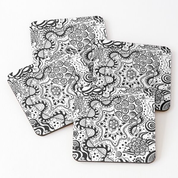 Item preview, Zentangle Black & White Doodle designed and sold by Kalliestorm.