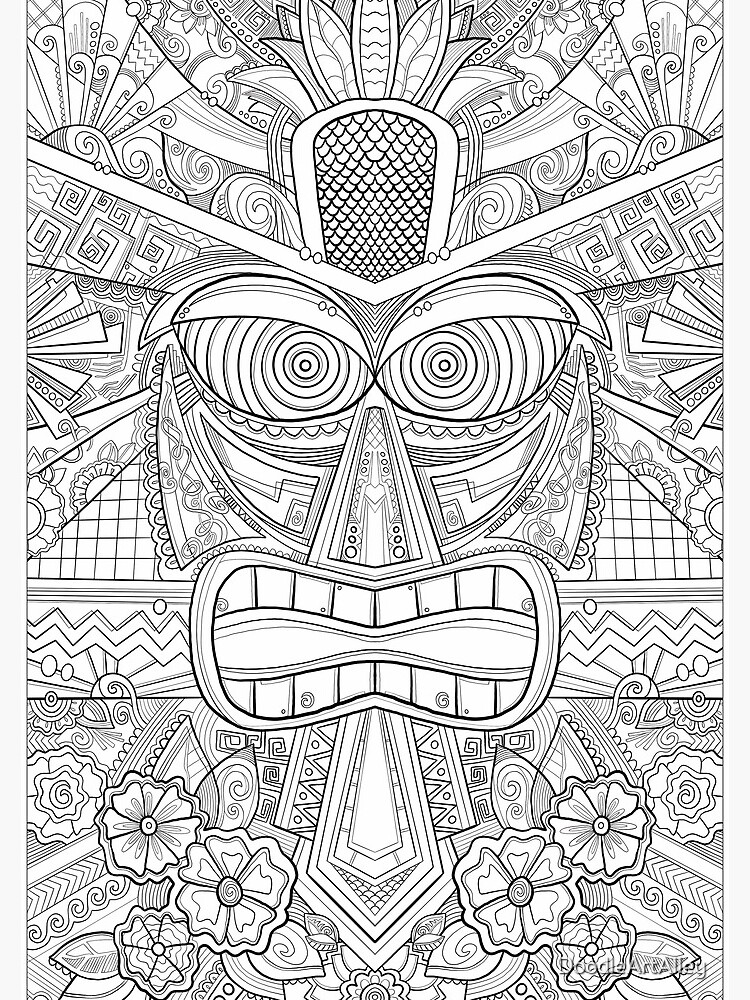 tiki-tony-coloring-page-1-print-2-color-3-freak-out-flickr