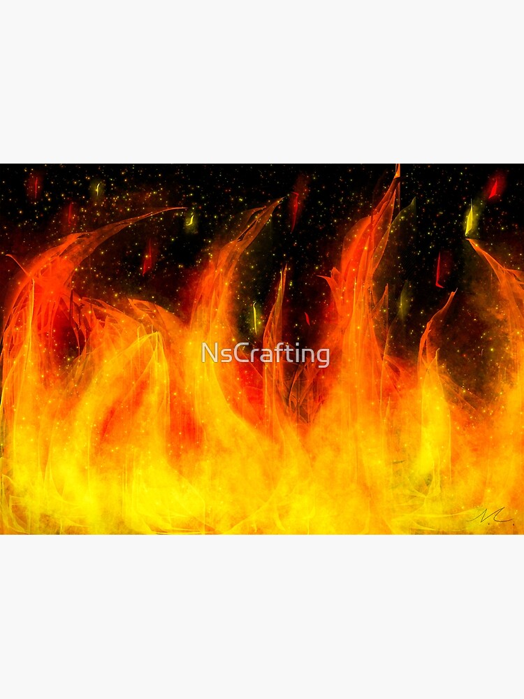 Gemalte Flammen Grusskarte Von Nscrafting Redbubble