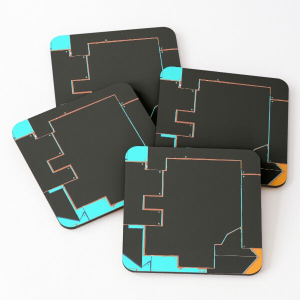 Item preview, Graphisme motifs geometriques sur fond noir designed and sold by Carré Comme Orange.