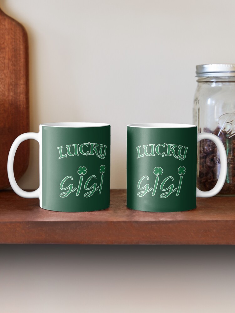 Thumbnail 2 of 6, Coffee Mug, Lucky Gigi St Patrick Day Grandma Shamrock gift. designed and sold by maxxexchange.