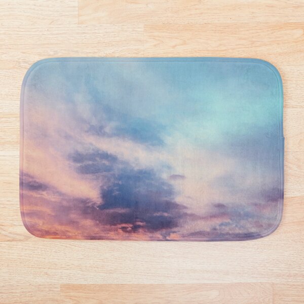 Rainbow Summer Sunset Bath Mat