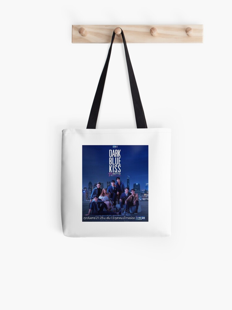 dark blue tote bag