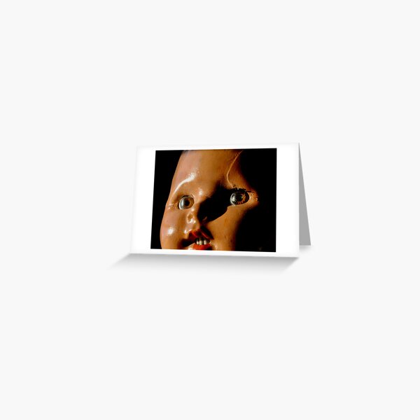 Baby Doll Head Greeting Card