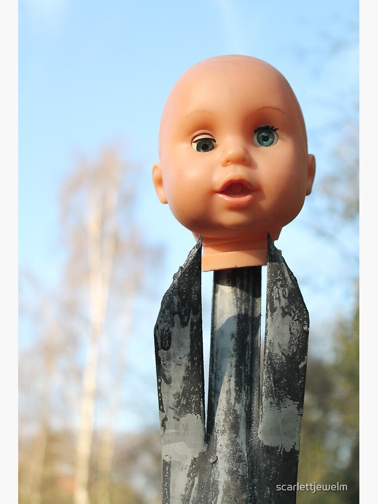 flat baby doll head
