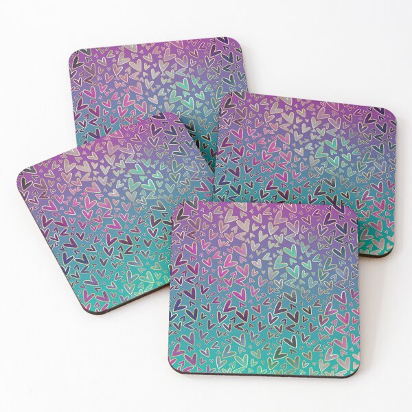 Item preview, Ombre Hearts Print designed and sold by 8118420I.
