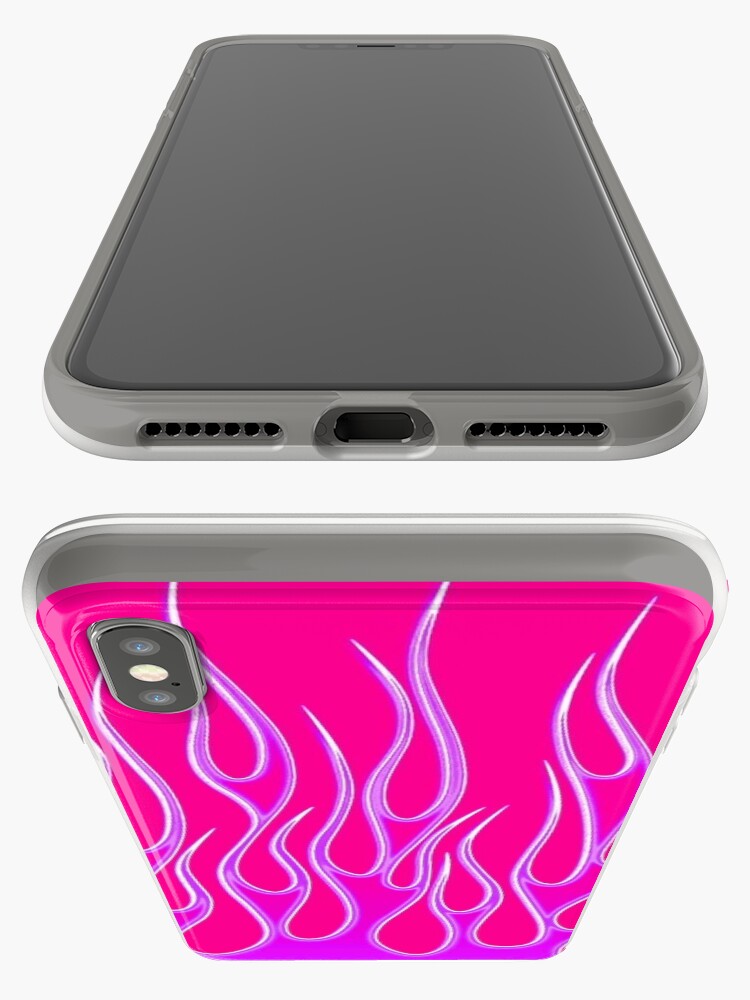 "Pink and Purple Flame Phone Case" iPhone Case & Cover by tiktokmaster