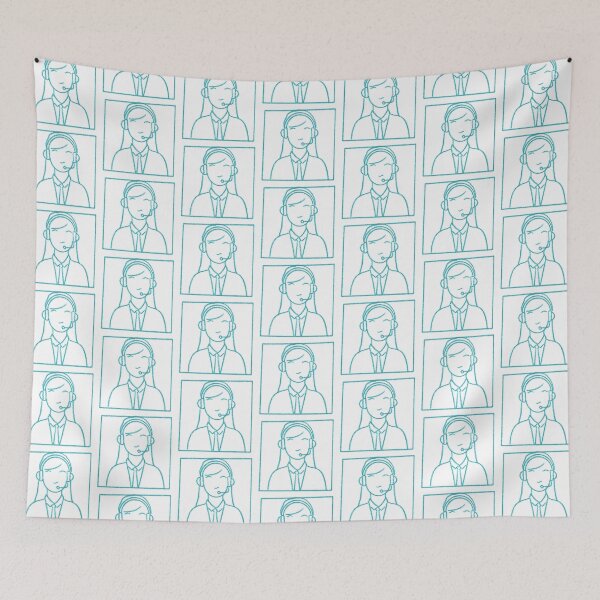 Item preview, Call Center - Write your own caption comic illustration  designed and sold by Designwebjae.