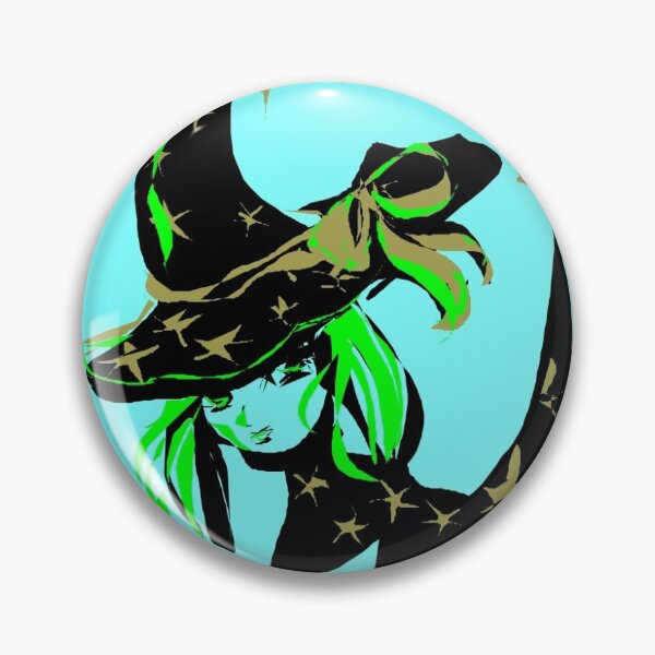 Item preview, Cute Witch Design (with thick lines) designed and sold by karinneportrait.