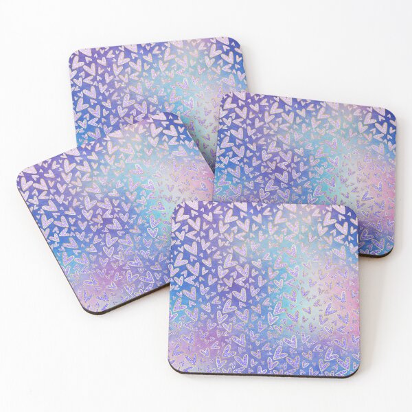 Item preview, Ombre Hearts Print designed and sold by 8118420I.