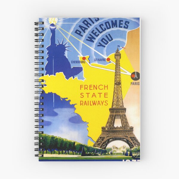 Item preview, Pairs Welcomes You vintage travel poster designed and sold by stickart-marek.