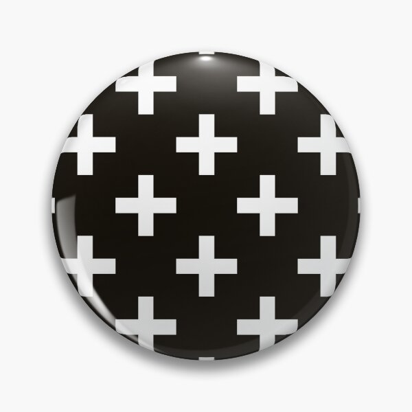 Crosses | Criss Cross | Swiss Cross | Hygge | Scandi | Plus Sign | Black and White | Pin