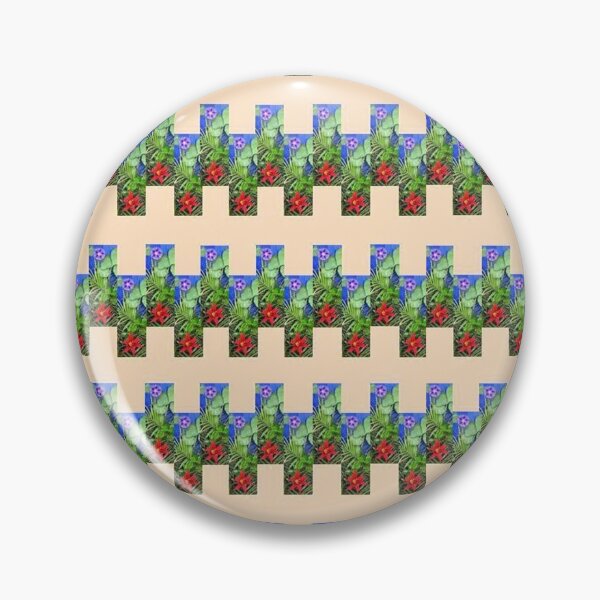Item preview, EXPLOSION 13 flowers leaves lily star ipomée palm phoenix background blue green red nature designed and sold by dragonemma.