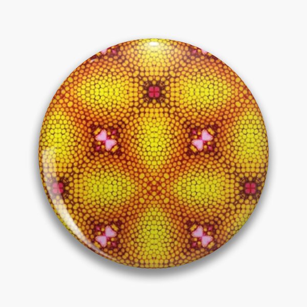 Item preview, Gold and flower grid pattern designed and sold by ScottFreeArt.