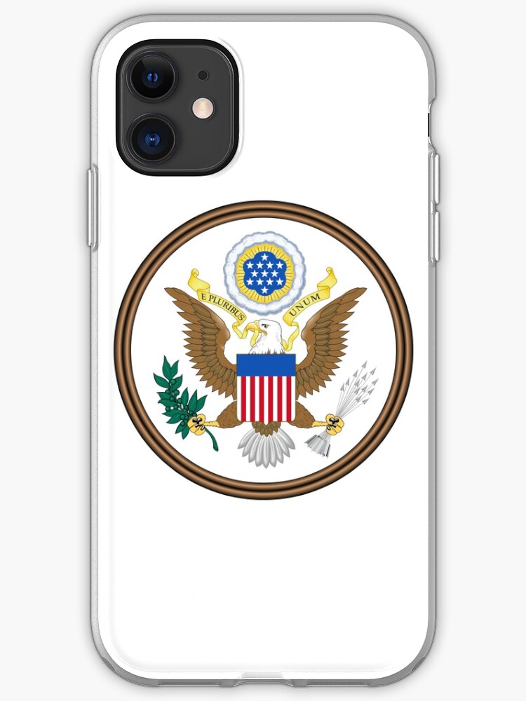United States Of America Obverse Great Seal Iphone Case Cover By Funwithflags Redbubble