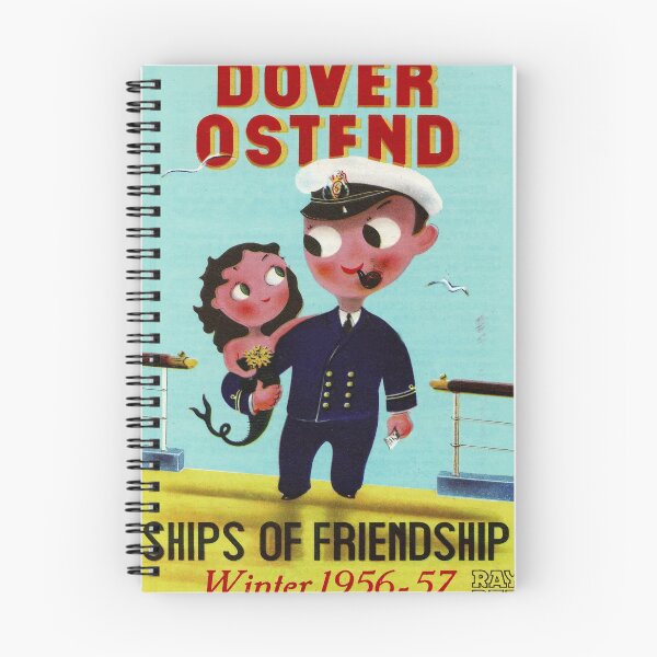 Item preview, Dover Ostend 1958 vintage travel poster designed and sold by stickart-marek.