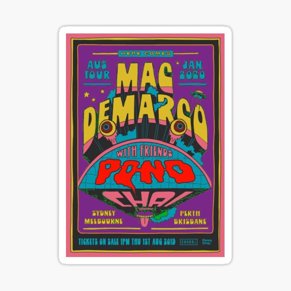 Mac Demarco Retro Design Sticker