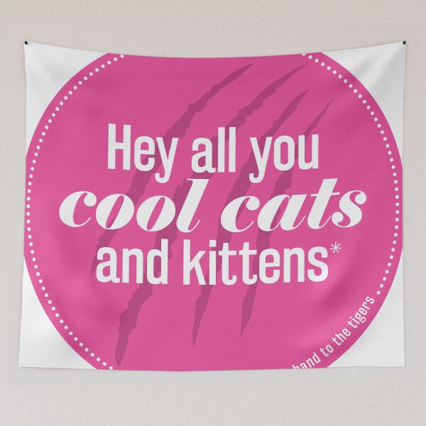 Item preview, Hey all you cool cats and kittens - pink designed and sold by NakedLightBulb.
